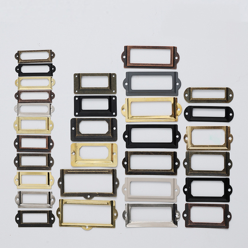 Furniture Hardware Names - 빈티지 라벨 홀더 골동품 도서관 카드