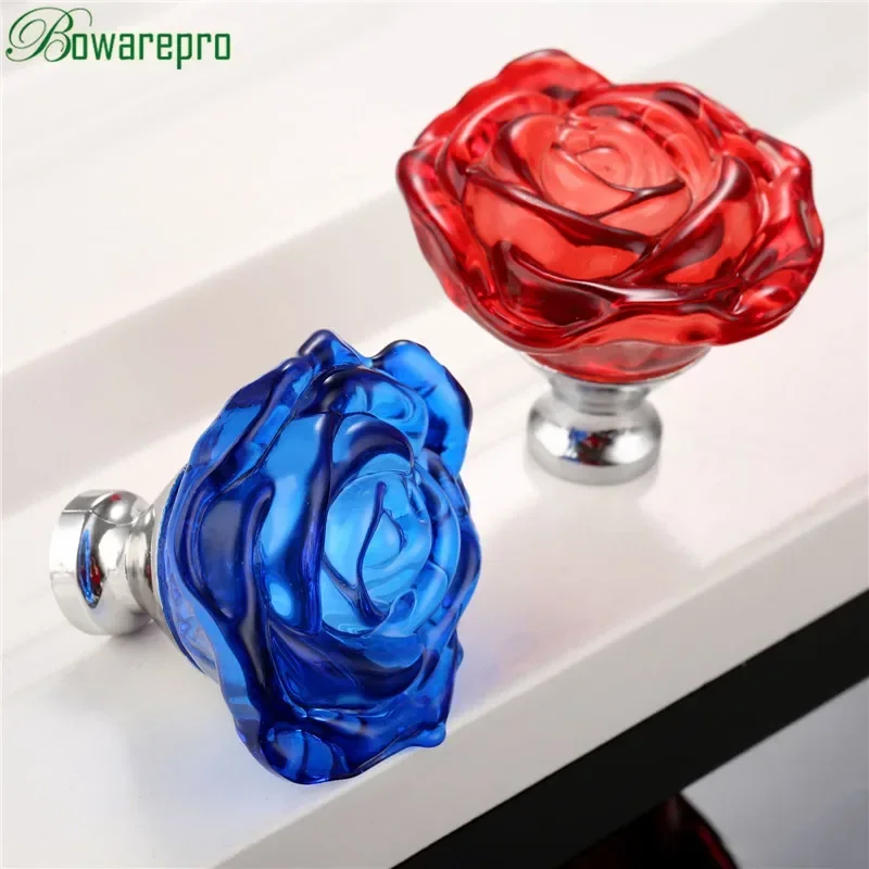 Bowarepro 50MM 크리스탈 로즈 유리 손잡이  - Furniture Hardware Manufacturer 리뷰 및 가격