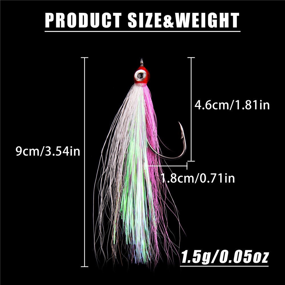10/20/30PCS Bucktail 티저 낚시 후크  - Furniture Hardware Jig 리뷰 및 가격