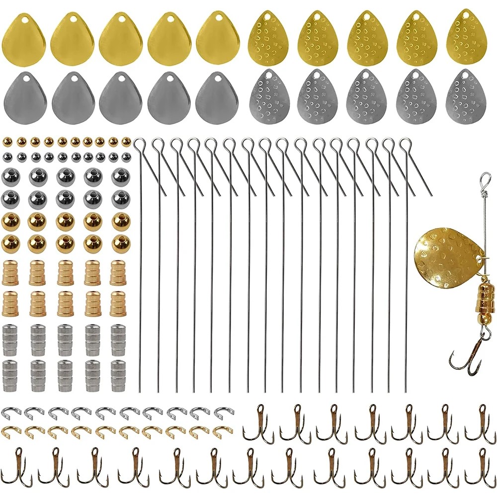 140Pcs 낚시 미끼 만들기 키트 낚시 숟가락 장비  - Furniture Hardware Jig 리뷰 및 가격