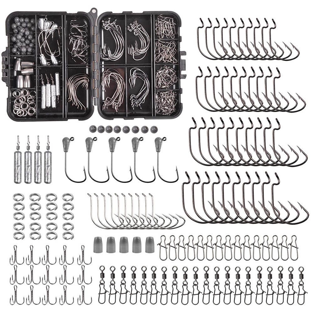 166PCS 낚시 태클 상자 웜 후크를 포함하여 지그  - Furniture Hardware Jig 리뷰 및 가격