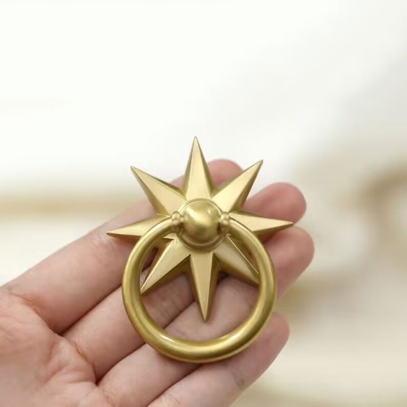 단단한 황동 드롭 링 캐비닛 손잡이, 책장 문 손잡이, - Furniture Hardware Drop Pulls 리뷰 및 가격